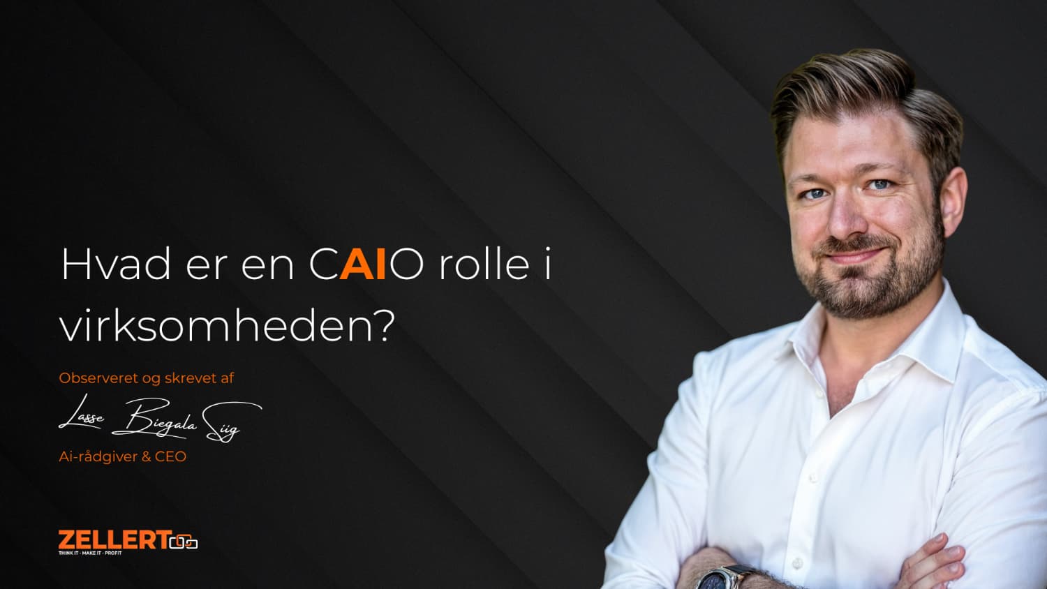 Illustration af Chief Ai Officer rollen – CAIO som strategisk nøgleperson i virksomhedens Ai-ledelse